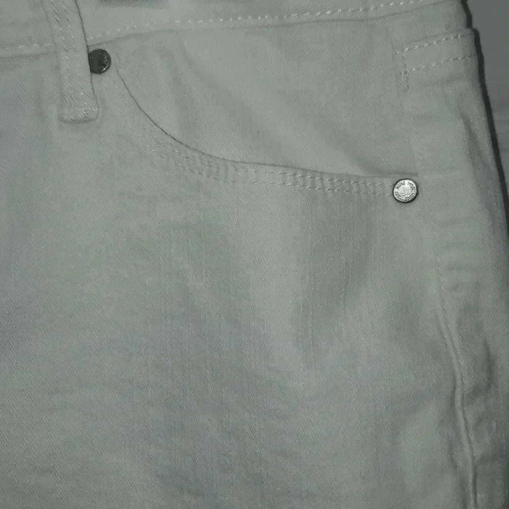 Nine West Gramercy Skinny Capri White Ankle Jeans Size 4 - Picture 5 of 16